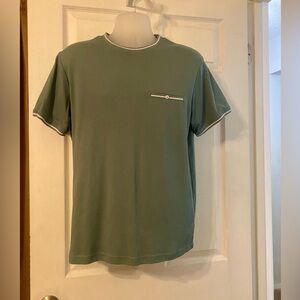 Men’s pique tee - sage green